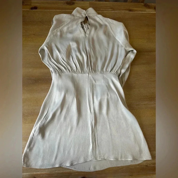 Zara Silky Satin Effect Knotted Dress - Picture 8 of 12